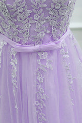 Formal Dress For Teen, Cute Round Neckline Knee Length Homecoming Dress, Short Lace Party Dress