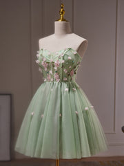 Bridesmaids Dress Trends, Cute Sweetheart Tulle Short Party Dress, Cute Homecoming Dress Formal Dress