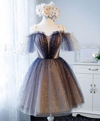 Homecoming Dresses Floral, Cute Tulle Short Prom Dress, Cute Tulle Homecoming Dress