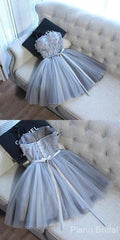 Prom Dresses Princess, A Line Spaghetti Straps Tulle Sweetheart Homecoming Dresses