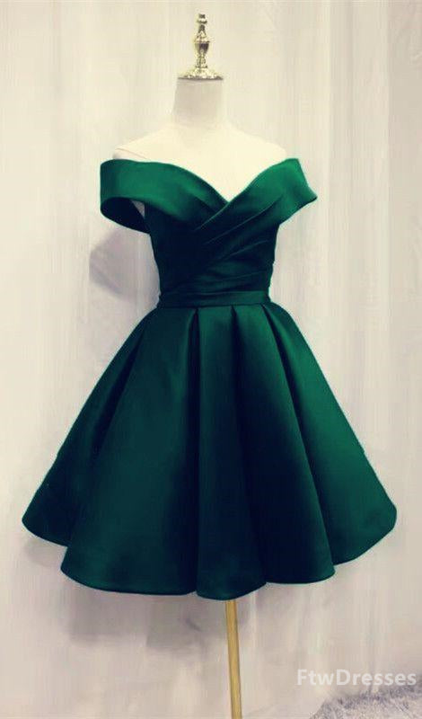 Semi Dress, short emerald green homecoming dresses for prom party