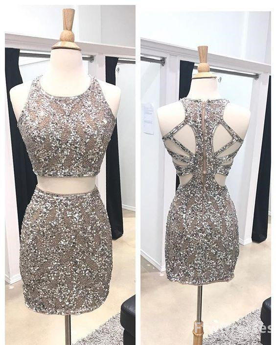 Off Shoulder Prom Dress, wo piece homecoming dresses beaded homecoming dresses sheath homecoming dresses open back homecoming dresses