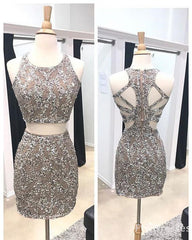 Off Shoulder Prom Dress, wo piece homecoming dresses beaded homecoming dresses sheath homecoming dresses open back homecoming dresses