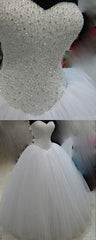 Wedding Dresses Open Back, Wedding Dresses, New White Ivory Beadding Wedding Dress, Bridal Gown