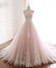 Bridesmaid Dresses Designer, Glam Pink Tulle Sweetheart Straps Princess Formal Dress, Pink Party Dress