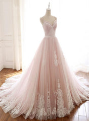 Bridesmaid Dresses Design, Glam Pink Tulle Sweetheart Straps Princess Formal Dress, Pink Party Dress