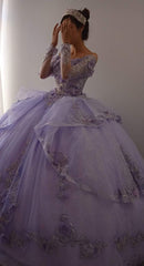 Formal Dress Simple, Glitter Purple Princess Dress,Quinceanera Dress, Sweet 16 Dress