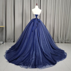 Party Dresses Summer Dresses 2023, Gorgeous Blue Ball Gown Sweet 16 Party Dress, Blue Handmade Formal Gown