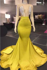 Formal Dress For Wedding Reception, Gorgeous Deep V Neck Mermaid Prom Dress, Long Evening Dresses