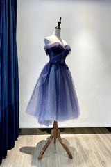 Formal Dresses Websites, Gradient Tulle Sweetheart Knee Length Prom Dress, Cute Homecoming Dresses