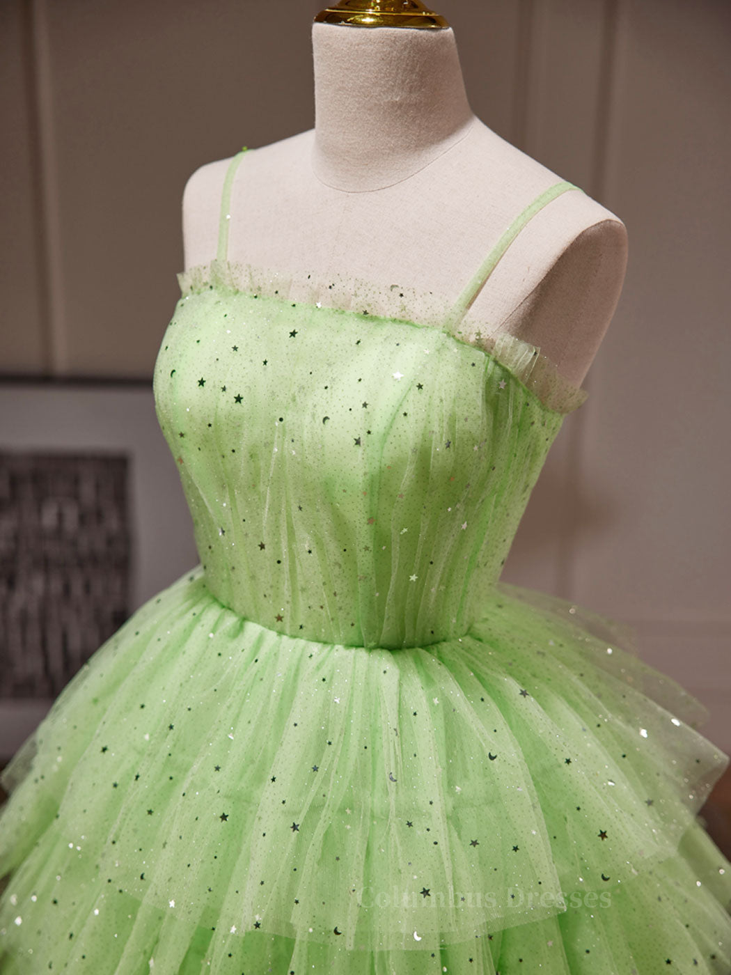 Homecoming Dress Websites, Green Tulle Short Prom Dress, Cute Green Homecoming Dresses