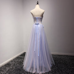 Homecoming Dresses Blue, Light Blue and Pink Charming Sweetheart Lace Party Dress , Formal Dress , Formal Gowns