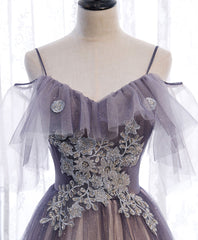 94 Prom Dress, Light Purple Tulle Sequin Long Prom Dress, Purple Formal Party Dress