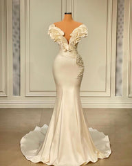 Dress To Impression, Long Mermaid Sweetheart Satin Prom Dress