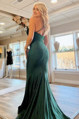 Mermaid One Shoulder Army Green Long Prom Dress with Beading