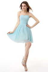 Party Dresses Cocktail, Mint Green Pleated Lace Short Homecoming Dresses