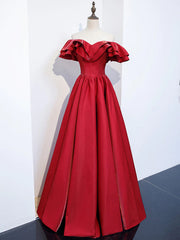 Bridesmaid Dress Neutral, Off the Shoulder Burgundy Long Prom Dresses, Off Shoulder Wine Red Long Formal Evening Dresses