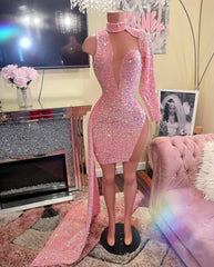 Dress Casual, Pink Evening Dresses, Sparkly Evening Dress, Glitter Evening Dress, Sexy Formal Dresses
