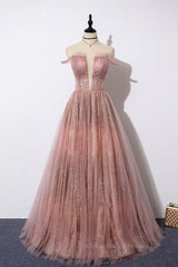 Prom Dresses Blues, Pink tulle lace long prom dress pink tulle formal dress