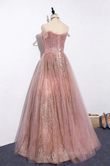 Prom Dressed Blue, Pink tulle lace long prom dress pink tulle formal dress