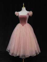 Homecoming Dress 2021, Pink tulle short prom dress pink tulle homecoming dress