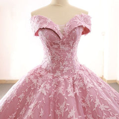 Formal Dresses Over 46, Ball Gown Pink Quinceanera Dresses Sweet 16 Dresses Lace Up