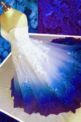 Wedding Dresse Vintage Lace, Popular Prom Dresses,Colored Prom Dress, Sweetheart Appliques Prom Dresses,Modern Wedding Dress