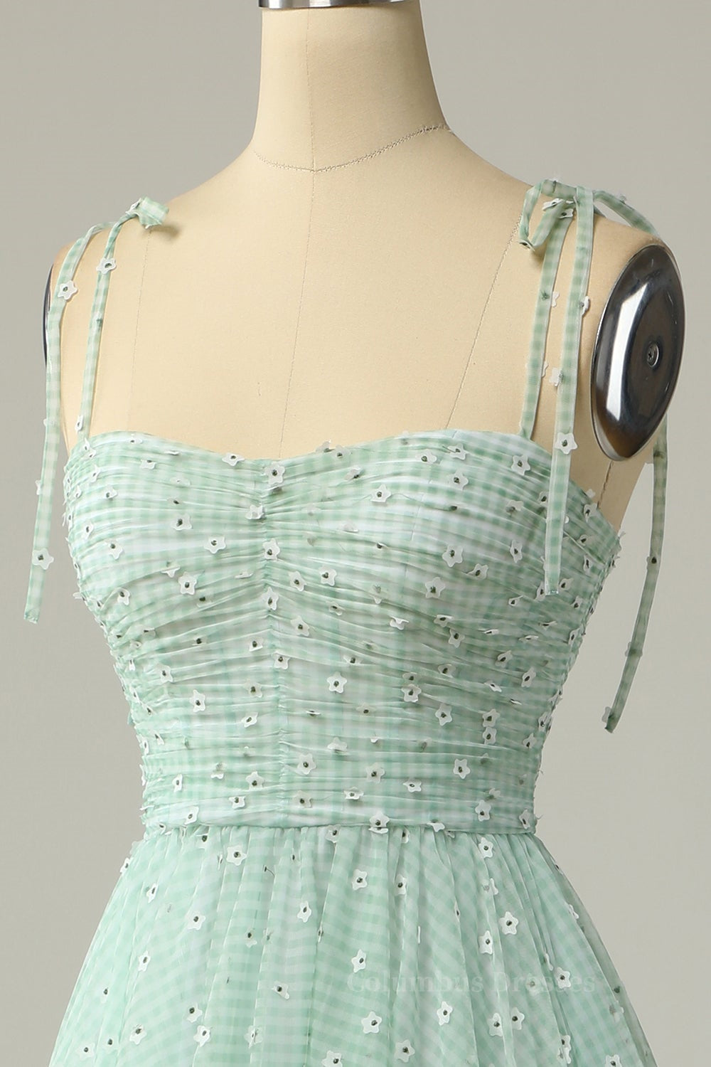 Bridesmaids Dresses By Color, Princess Mint Green Daisy Midi Party Dress