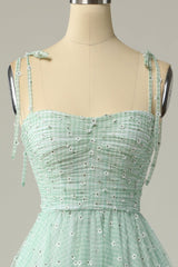 Bridesmaid Dress By Color, Princess Mint Green Daisy Midi Party Dress