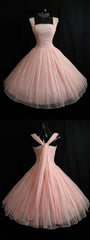 Homecoming Dress Lace, 1950S Vintage Dress, Short Homecoming Dress, Pink Homecoming Dress, 2024 Party Dress