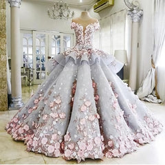 Wedding Dresses Websites, Pretty Light Blue Backless Long Princess Prom Dresses