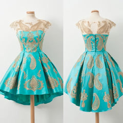 Bridesmaid Dresses Different Style, Cap Sleeves Applique Lovely Short Homecoming Dresses