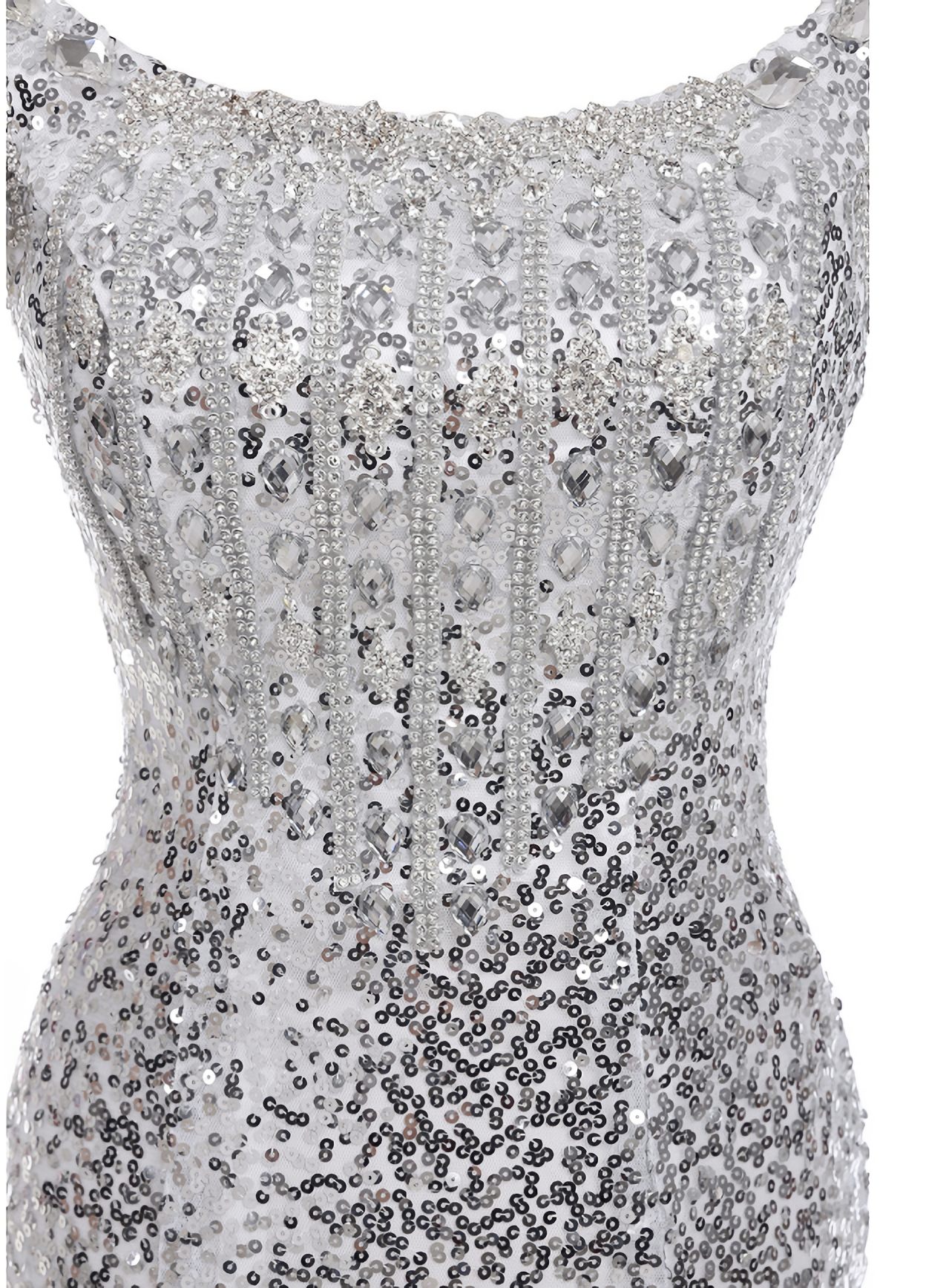Party Dress Ideas For Winter, The long mermaids with a silver Evening Dresses