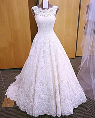 Wedding Dress Custom, Vintage Cap Sleeves Open Back Lace 2024 White Wedding Dresses