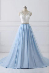 Bridesmaid Dresses Mismatched Spring Wedding Colors, Sky Blue Long Elegant For Teens Beauttiful Prom Dresses