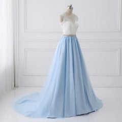 Bridesmaid Dresses Mismatched Spring Colors, Sky Blue Long Elegant For Teens Beauttiful Prom Dresses