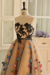 Bridesmaid Dresses Color, Chic Lace Cheap Sweetheart Champagne Homecoming Dresses