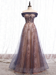 Party Dress For Christmas, Beautiful Tulle Long A-line 2024 Party Dresses