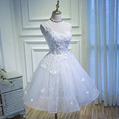 Homecomeing Dresses Blue, Beautiful Homecoming Dresses, Sweet 16 Dress, White Homecoming Dress, Cute Cocktail Dress