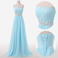 Homecoming Dress Boutiques, Light Blue Prom Dresses, Sweetheart Evening Gowns Modest Formal Dresses, Beaded Prom Dresses, 2024 Fashion Evening Gown Corset Evening Dress