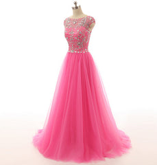 Casual Gown, Pink Prom Dresses, Pink Evening Gowns Simple Formal Dresses, Prom Dresses, Teens Fashion Evening Gown Beadings Evening Dress, Pink Party Dress, Prom Gowns