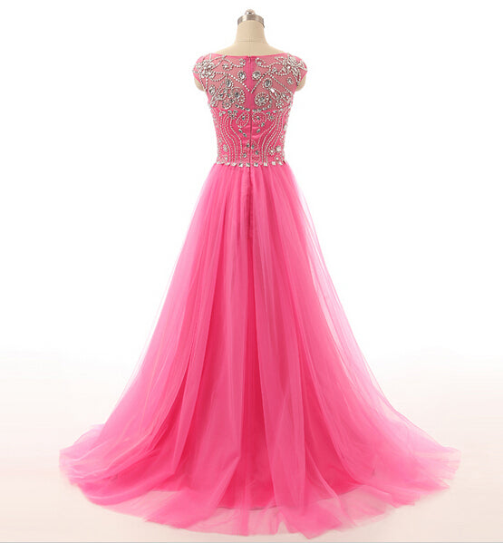 Red Gown, Pink Prom Dresses, Pink Evening Gowns Simple Formal Dresses, Prom Dresses, Teens Fashion Evening Gown Beadings Evening Dress, Pink Party Dress, Prom Gowns