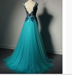 Bridesmaid Dress Dark, Top Selling Long Open Back Navy Blue Lace Long Women Modest Elegant Prom Dresses