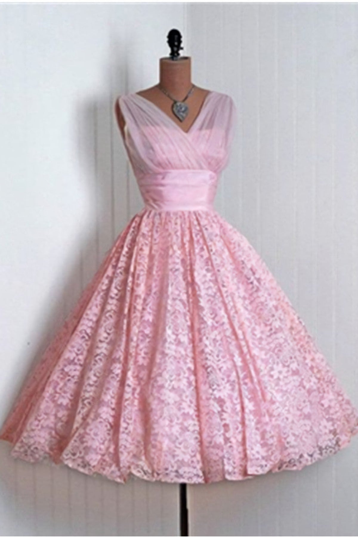 Bridesmaids Dresses Orange, V Neck Lace High Low A Line Vintage Cheap Cute Short Prom Dresses