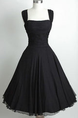 Long Prom Dress, black vintage short prom dress 2024 homecoming dress vintage 1950s dress