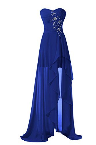 Homecoming Dresses Lace, High Low Prom Dresses, Evening Gowns Modest Formal Dresses, New Fashion Blue Evening Gown High Low Evening Dress, Long Evening Gowns