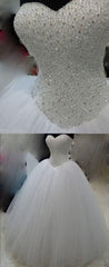 Wedding Dresses And Veils, Wedding Dresses, Wedding Gown Bling Beading Sequin Sweetheart A Line Princess Wedding Dresses