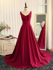 Nice Dress, Red Fashionable Long Evening Gown, Red Prom Dress