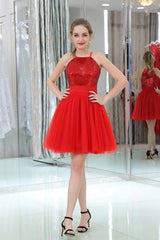 Bridesmaid Dresses 3 25 Length, Red Sequined Tulle Strapless Homecoming Dresses