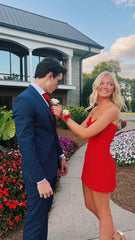 Formal Dress Gown, Red Strapless Tight Homecoming Dress,22th Birthday Party Dress